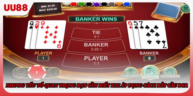 Nhưng yếu tố quan trọng bạn cần biết khi áp dụng cách bắt cầu BCR